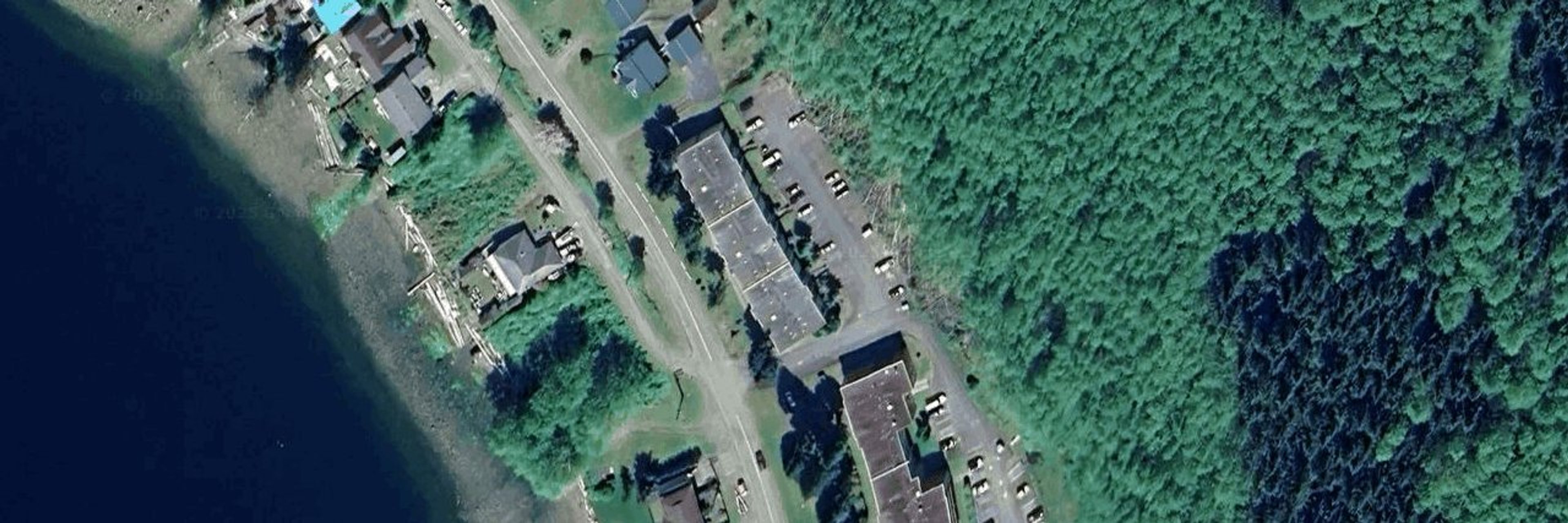 Misty Manor aerial view