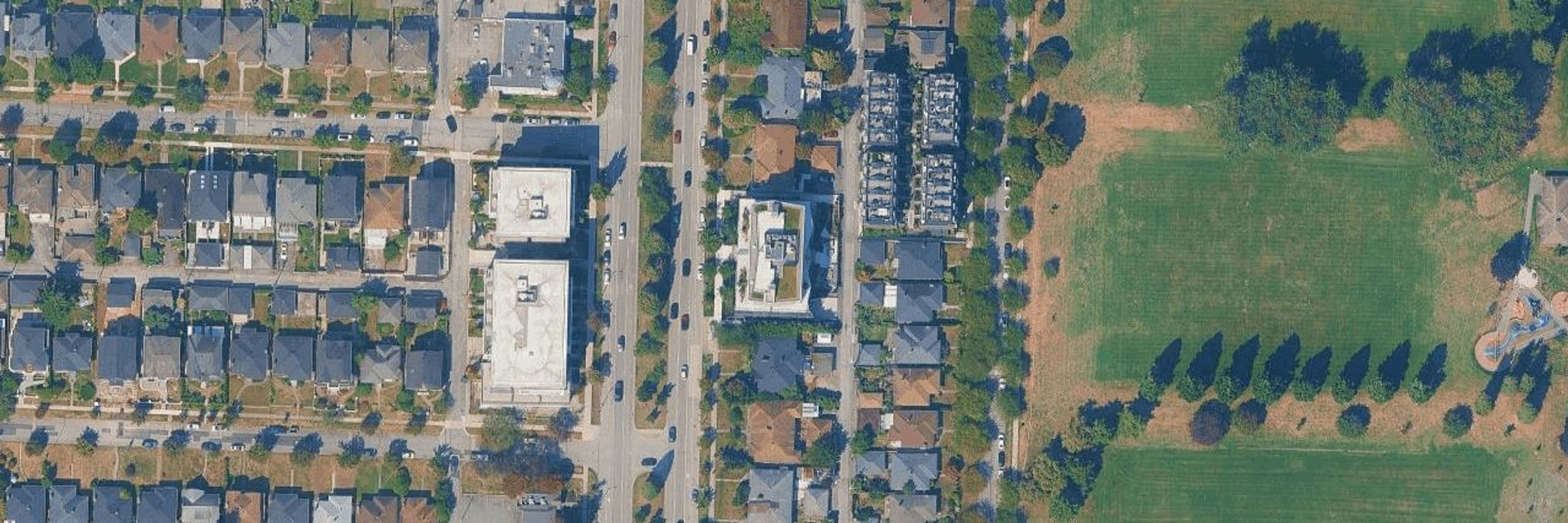 The Winona aerial view