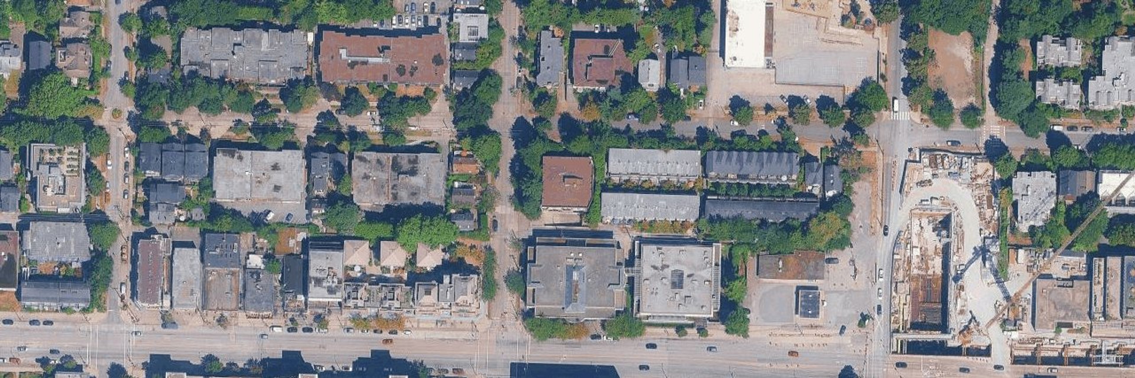 Westwood Villa aerial view