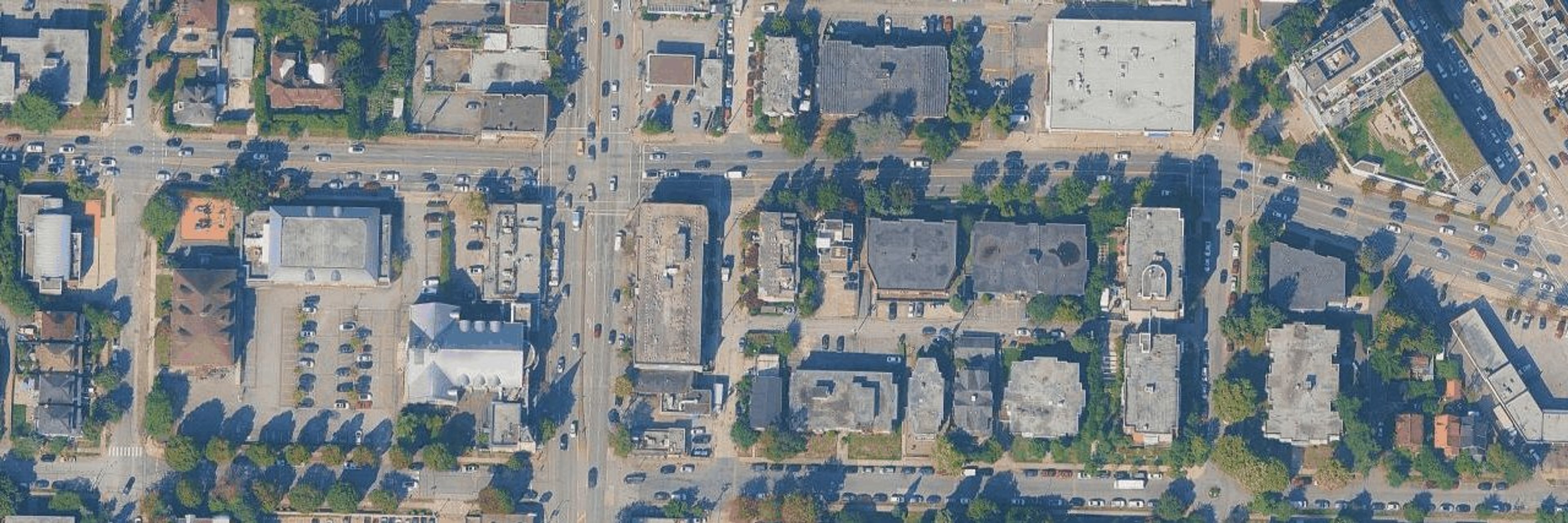 Domain Townhomes aerial view