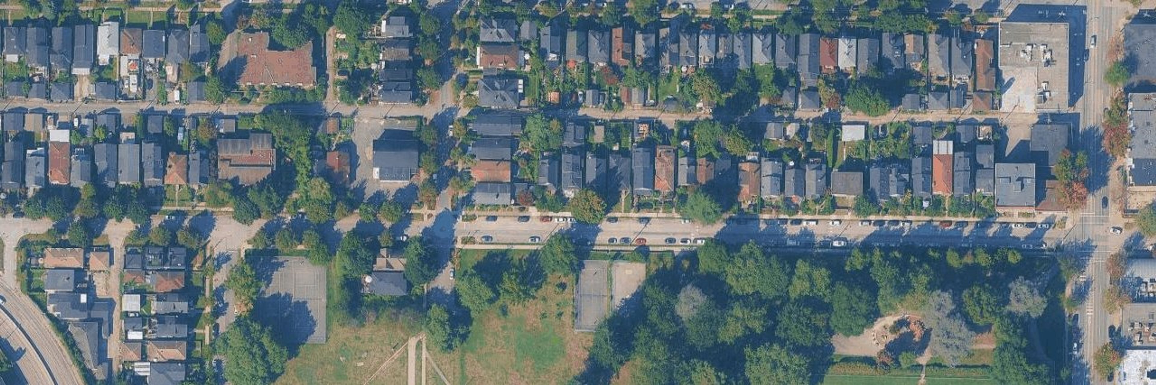 Clark Park Homes aerial view
