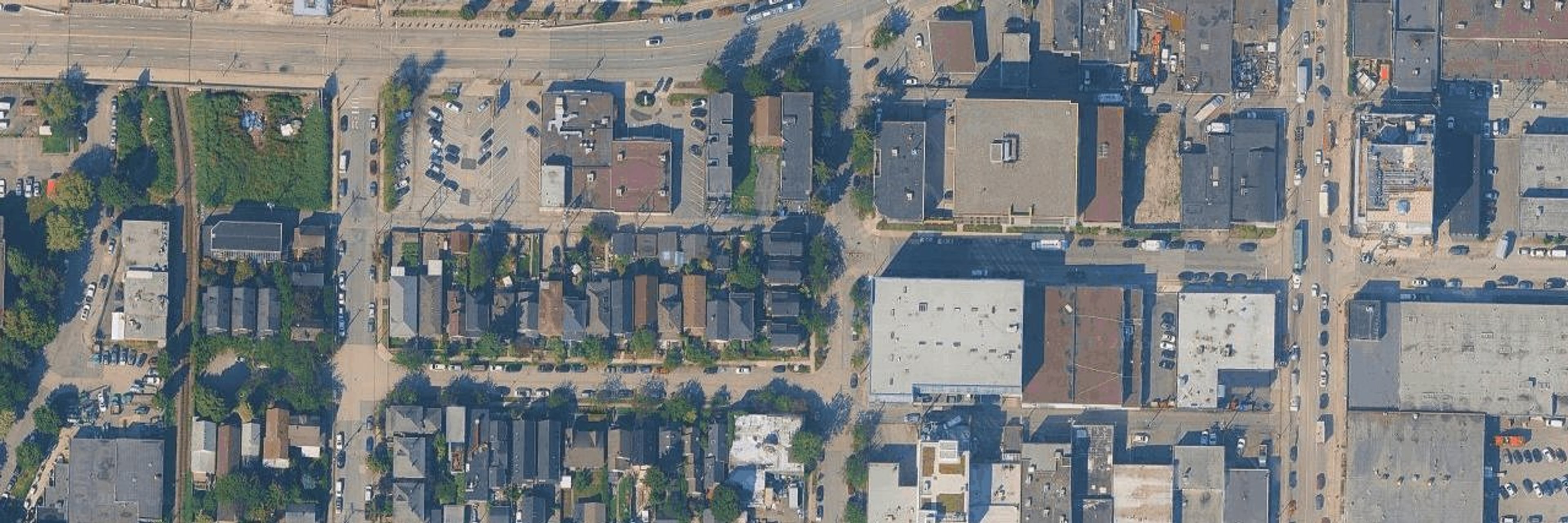 Strathcona aerial view
