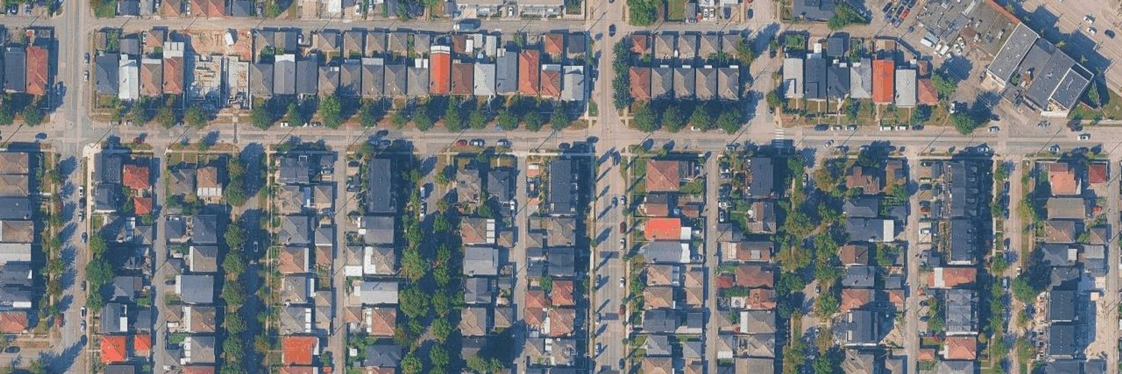 Clara Mews aerial view