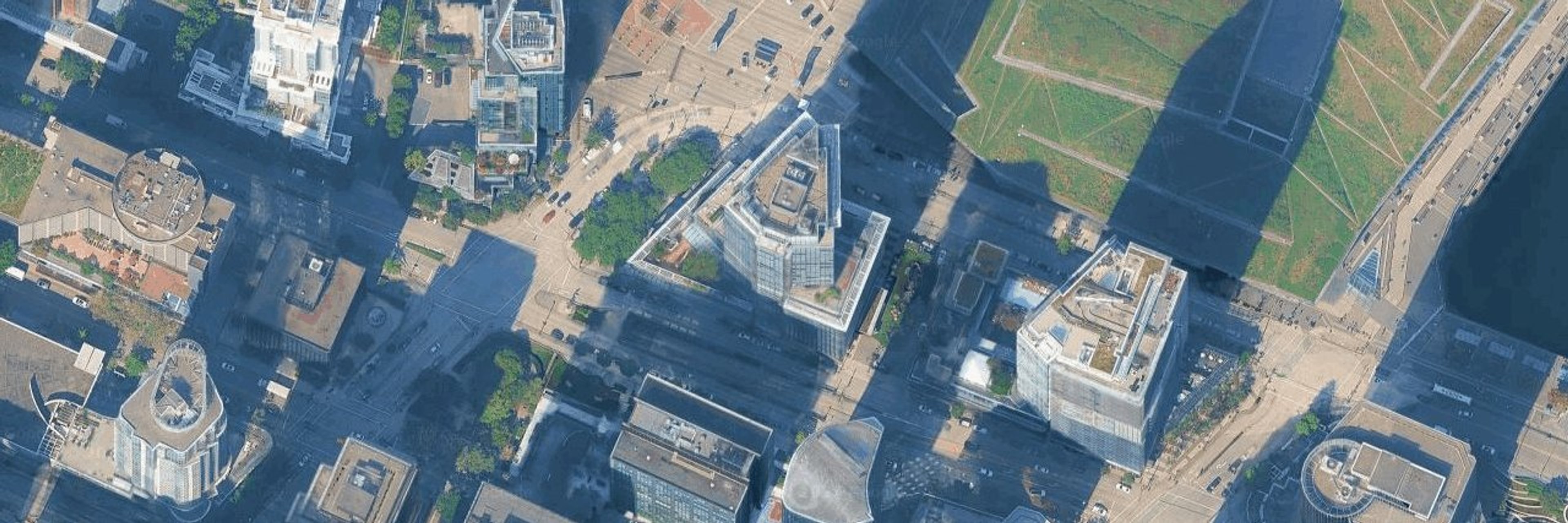 Shaw Tower aerial view