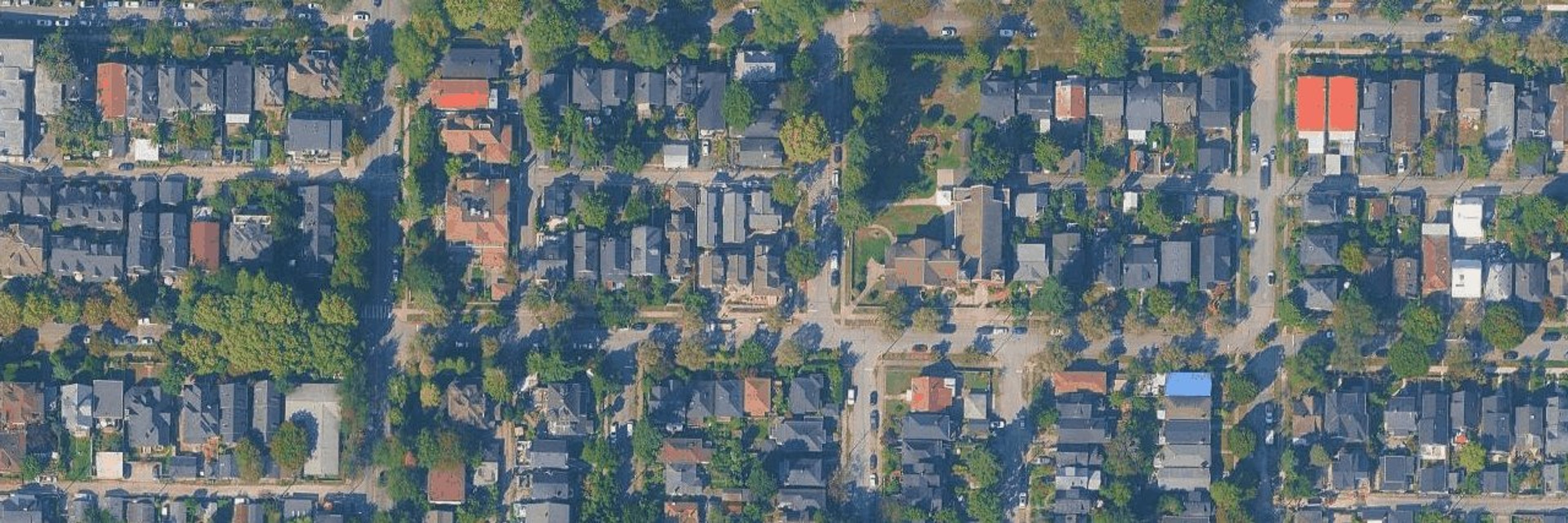 Gibson House aerial view