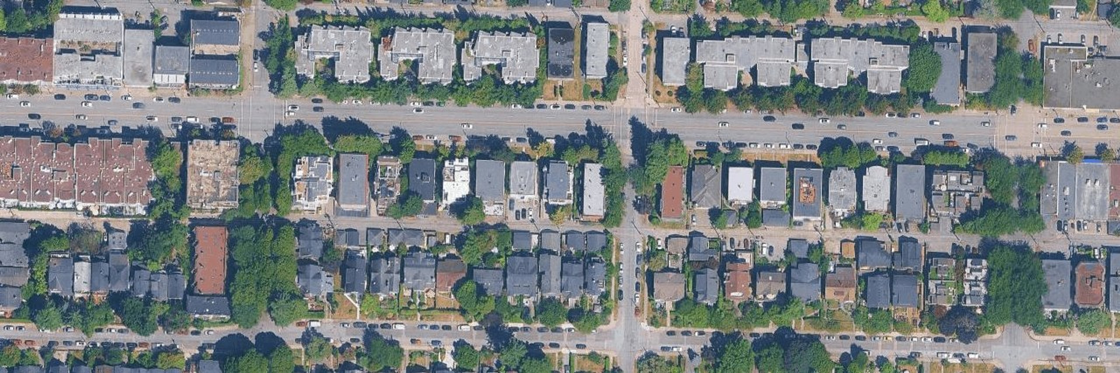Linwood Place aerial view