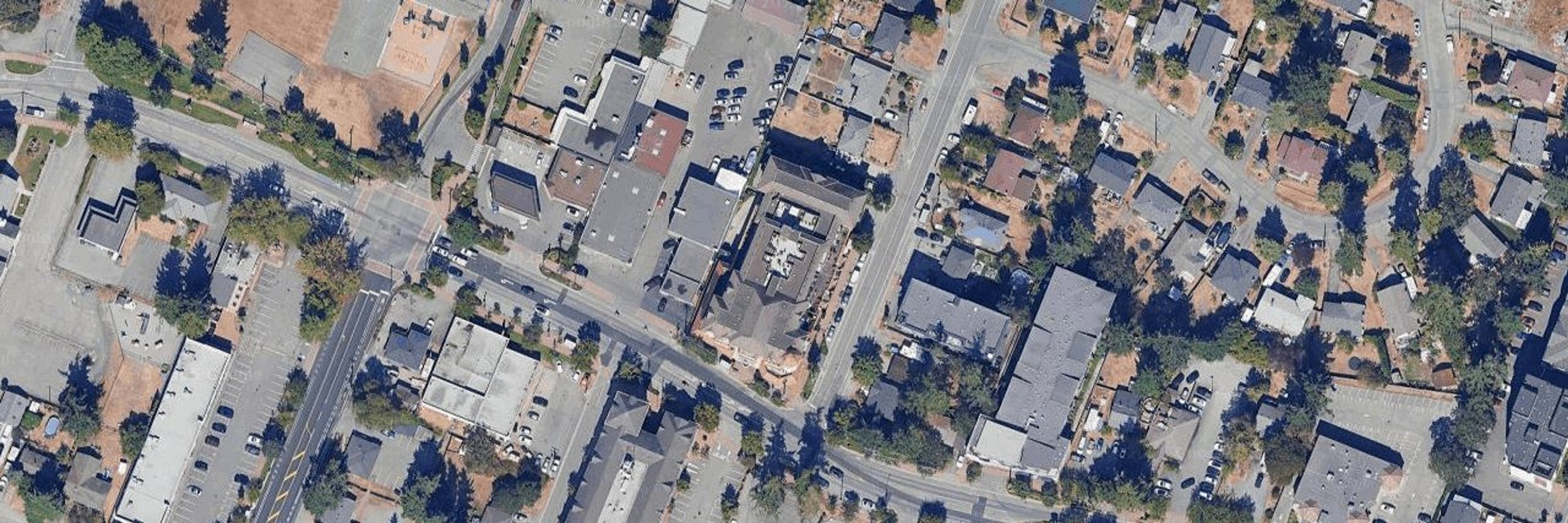 The Strathmore aerial view