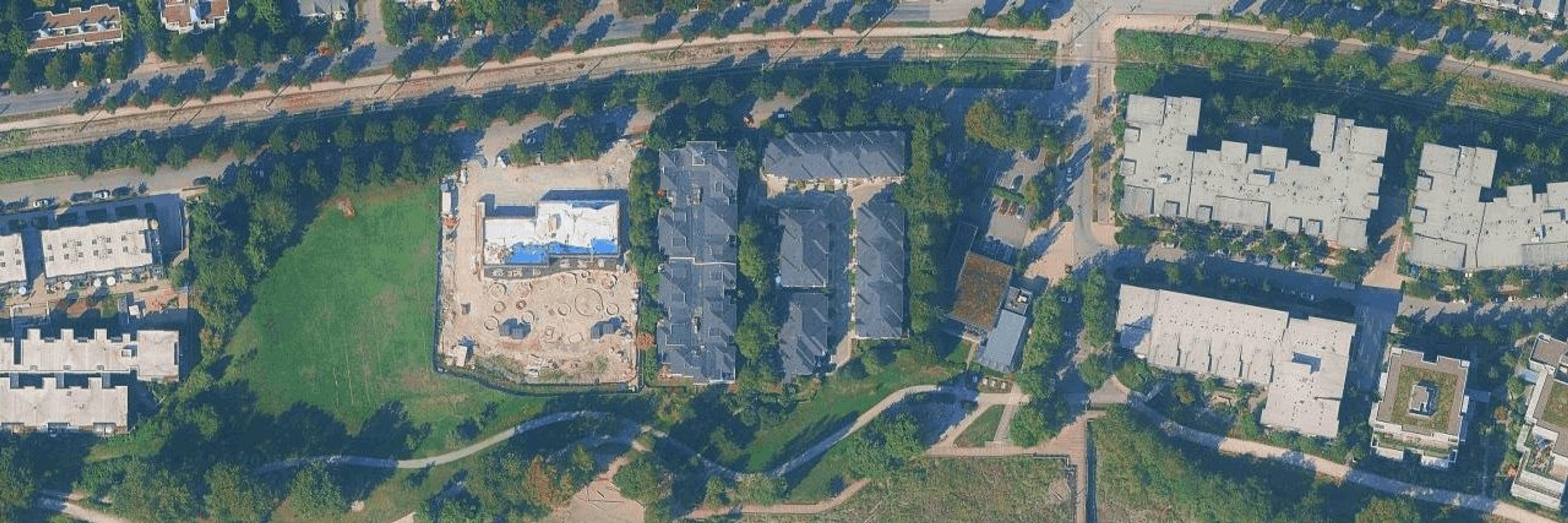 The Southampton aerial view