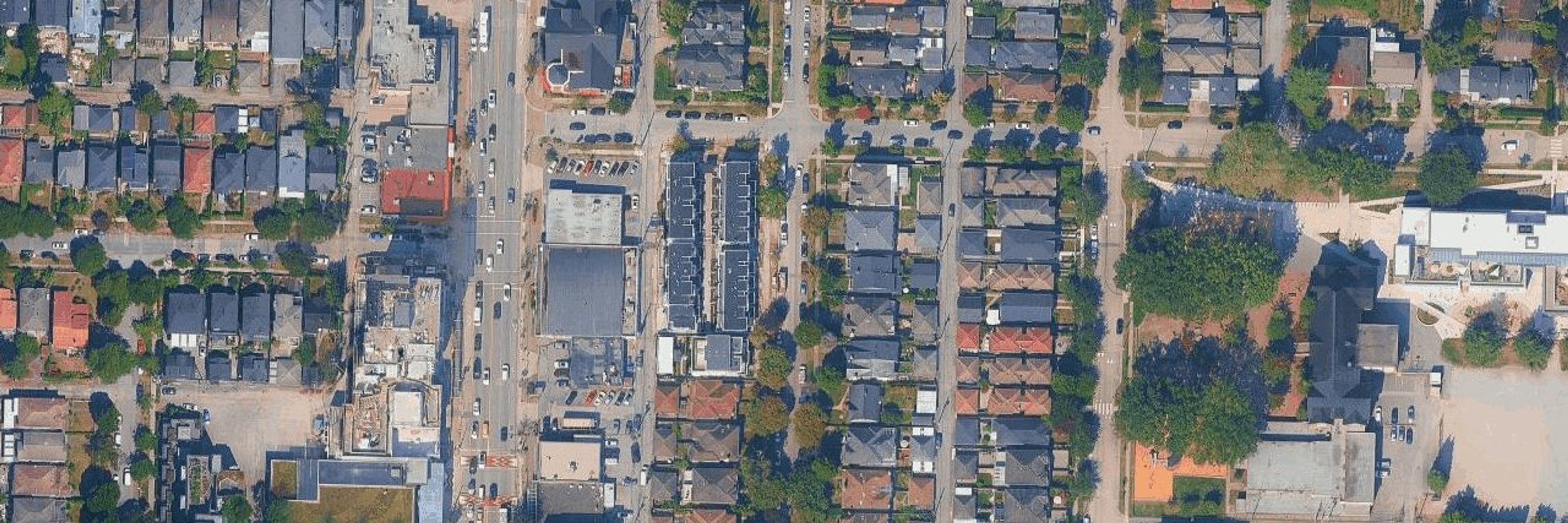 The Row On French aerial view