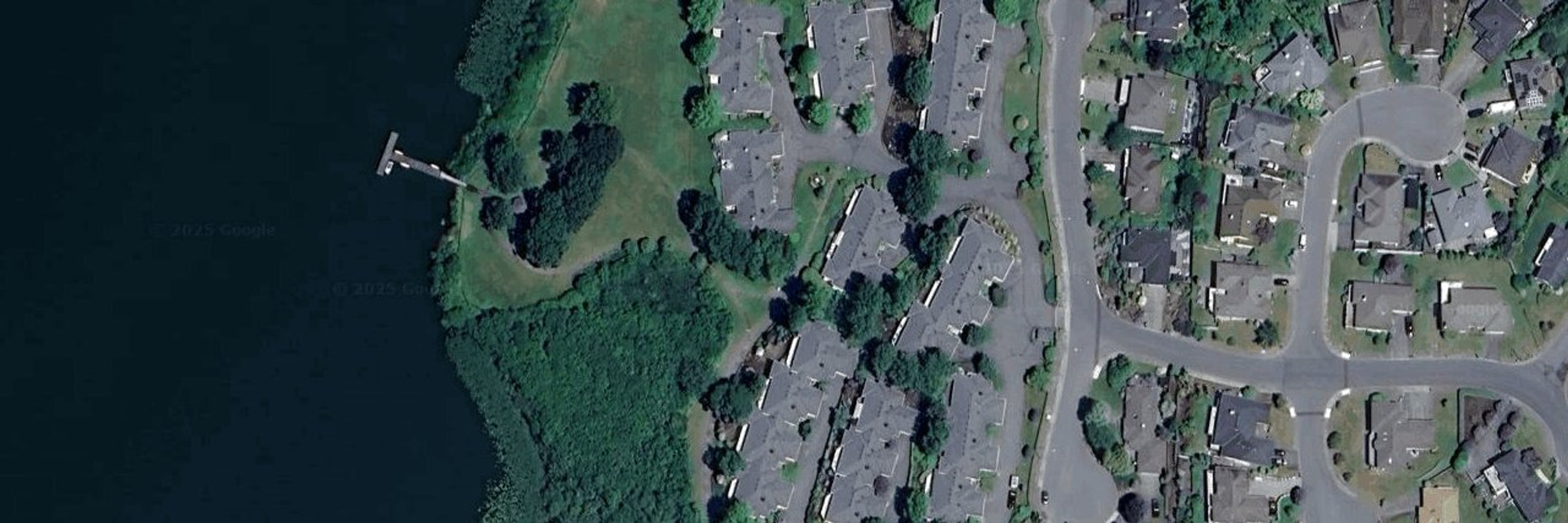 The Garth aerial view