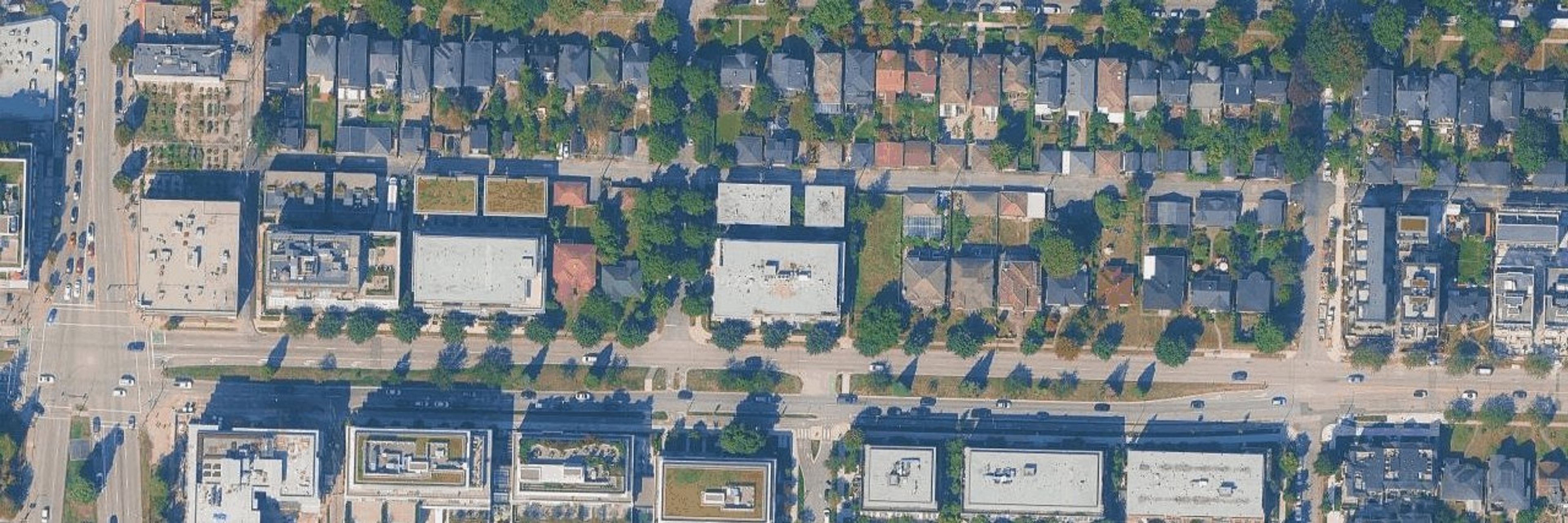Bennington House aerial view