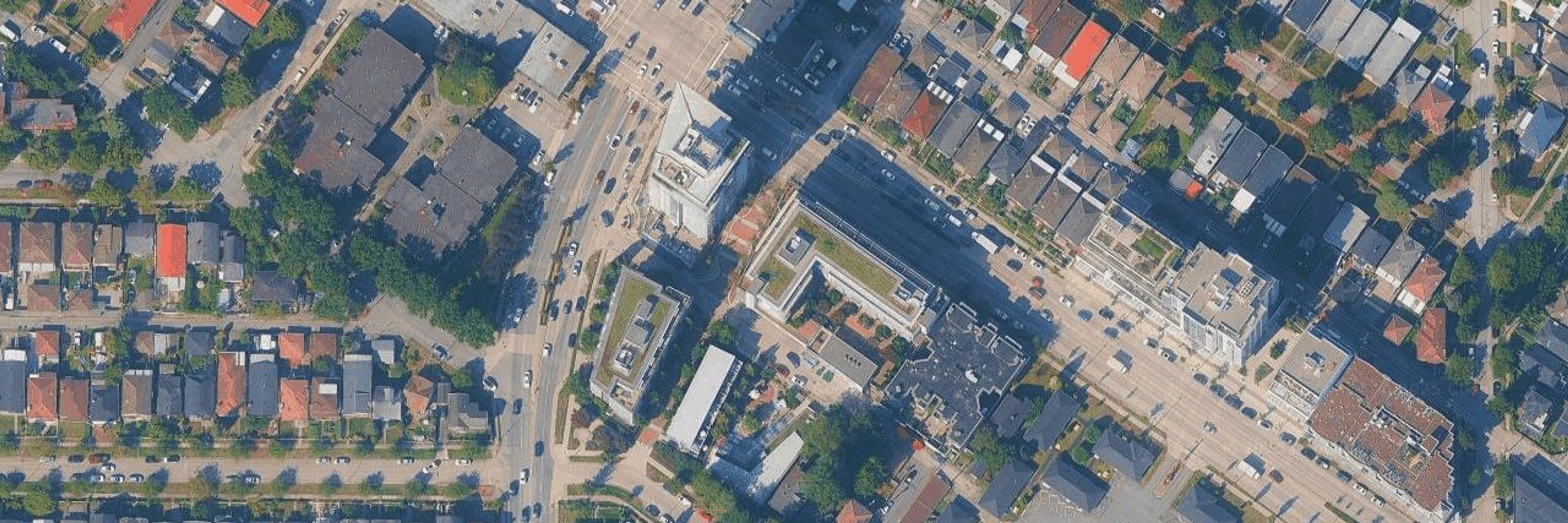 300 Kingsway aerial view