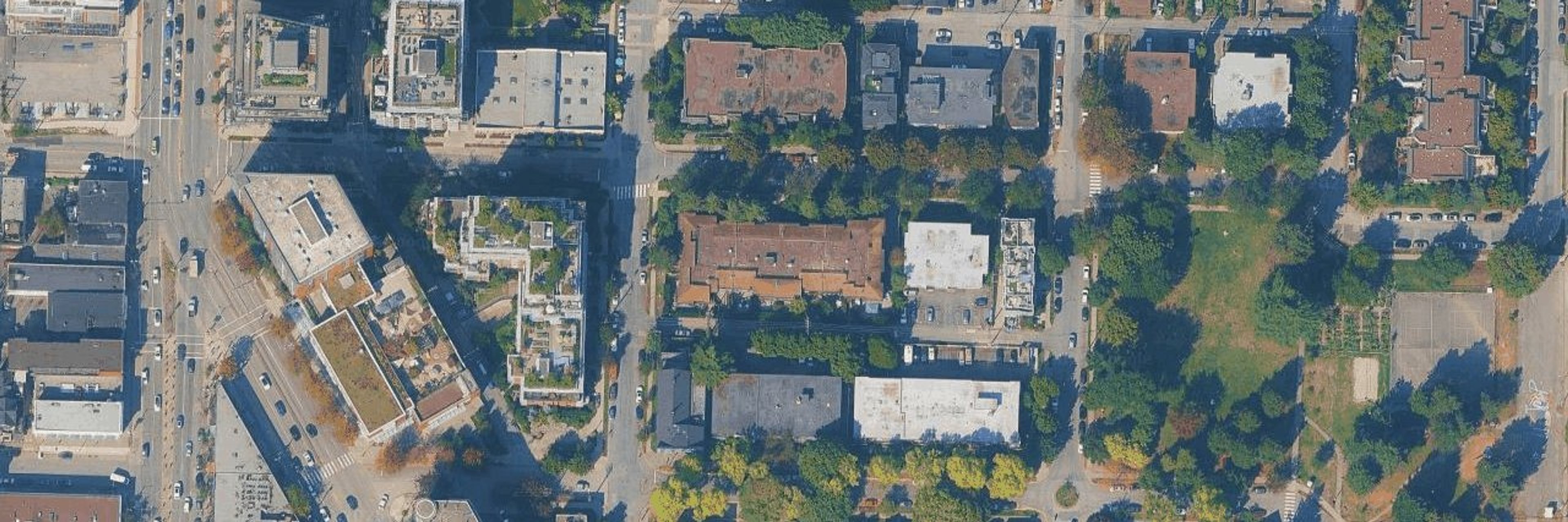 The Belvedere Landmark aerial view