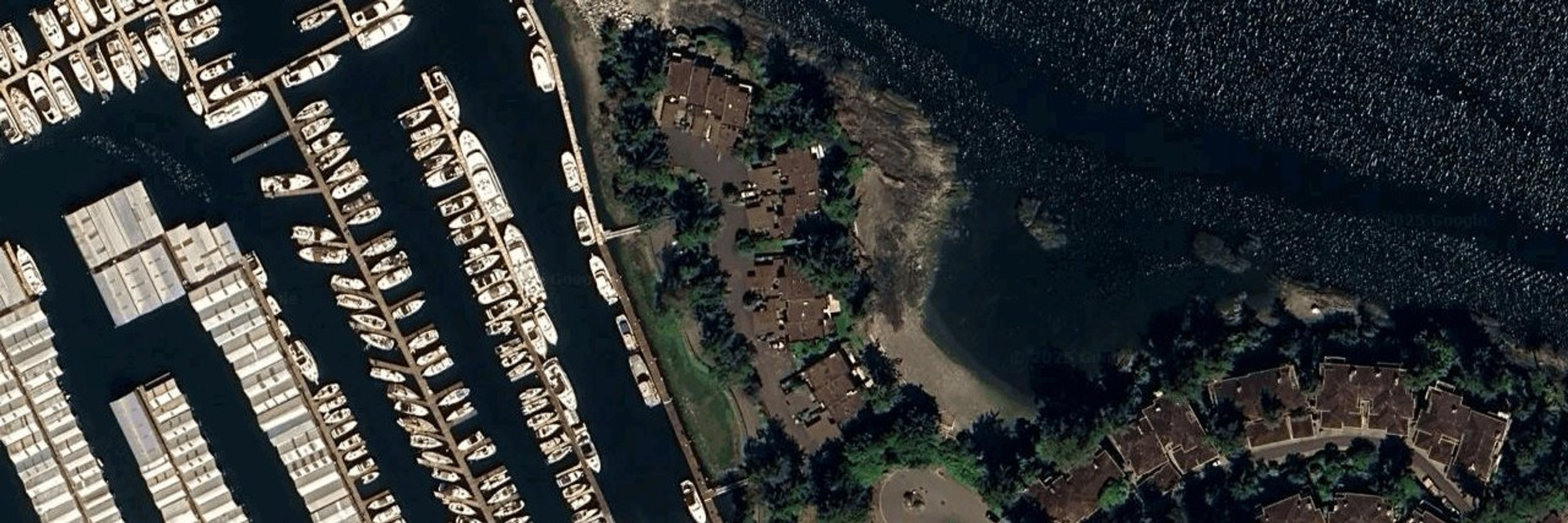Breakwater aerial view