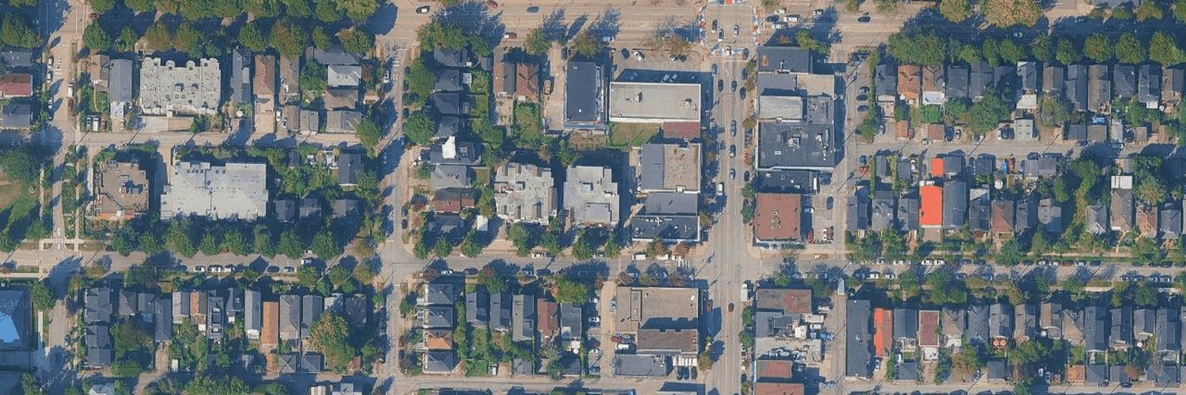 2nd & Commercial aerial view