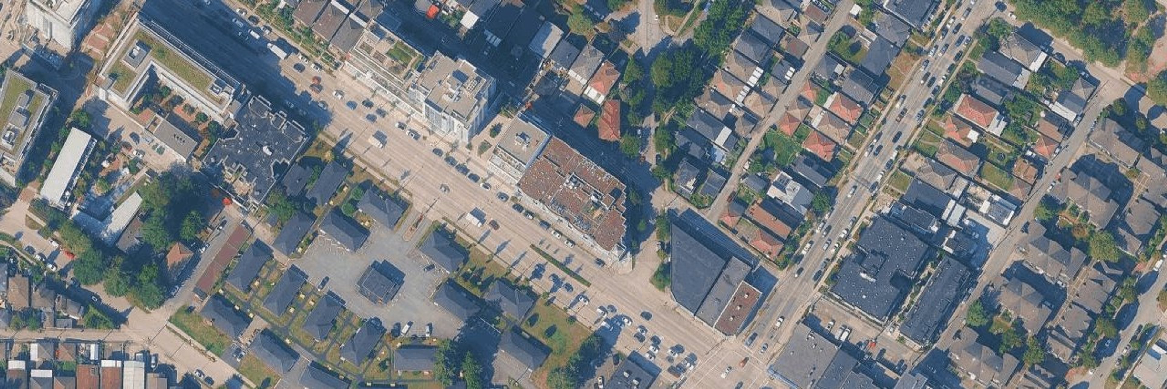 Clarendon Place aerial view