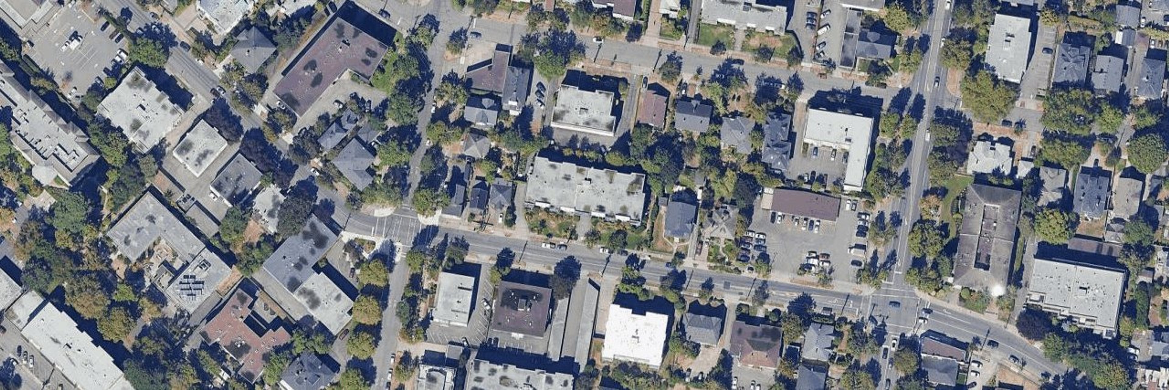 The Westfield aerial view