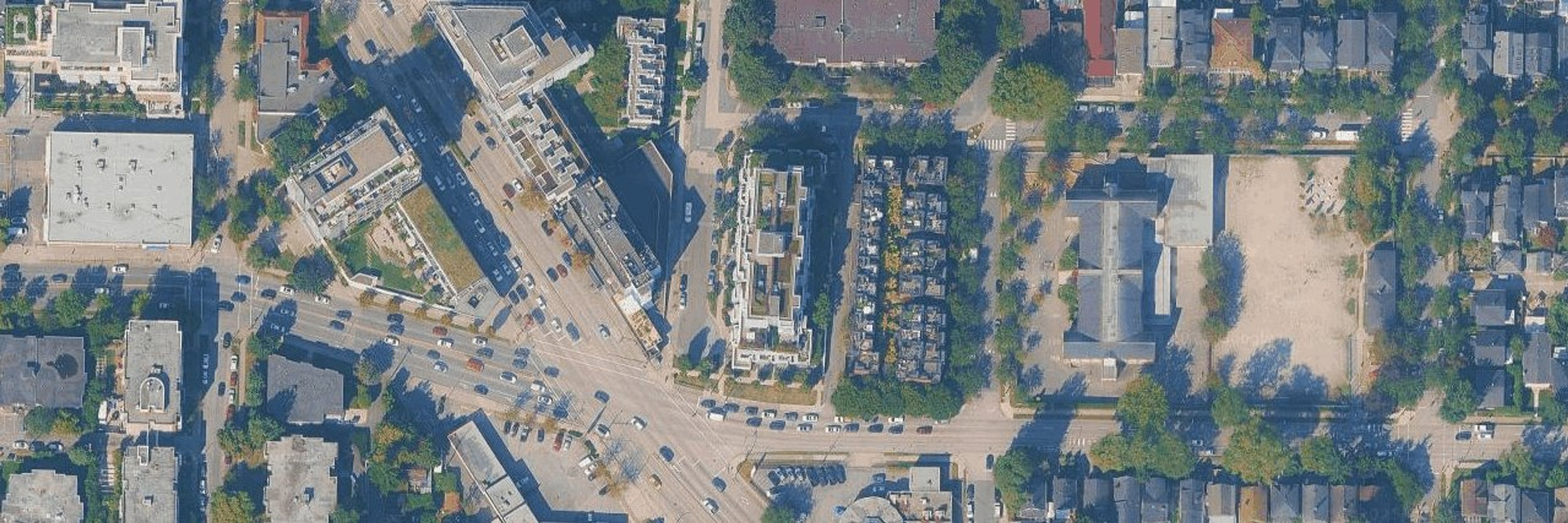 Uptown aerial view