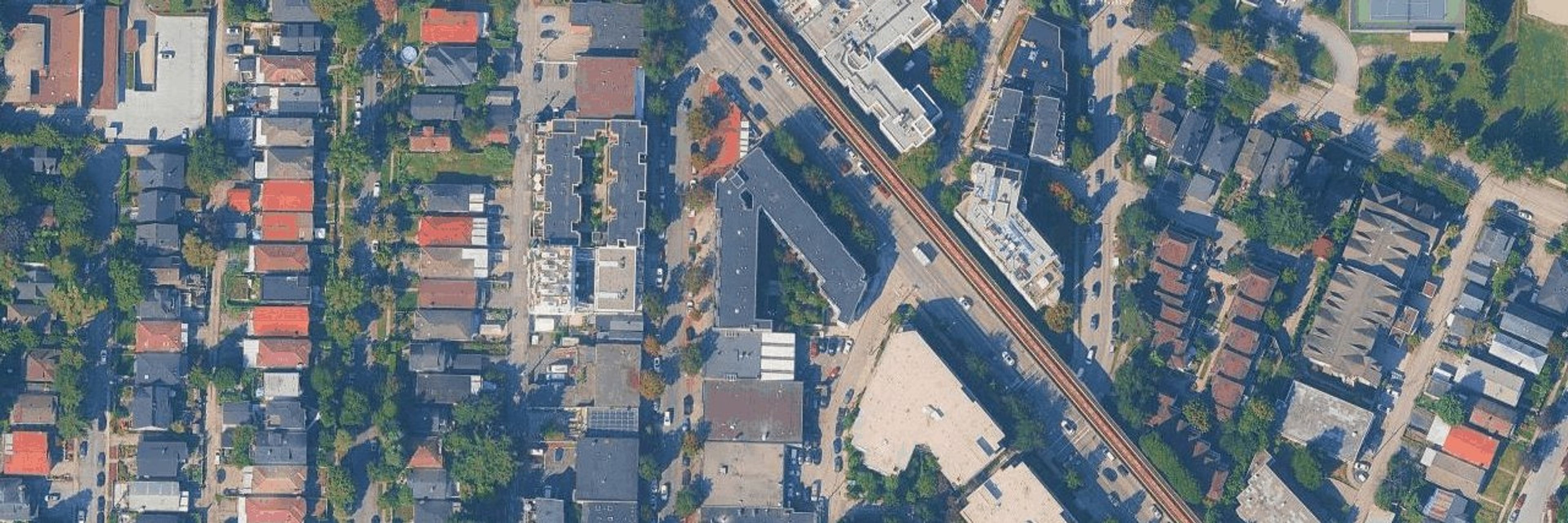 The Mercer aerial view