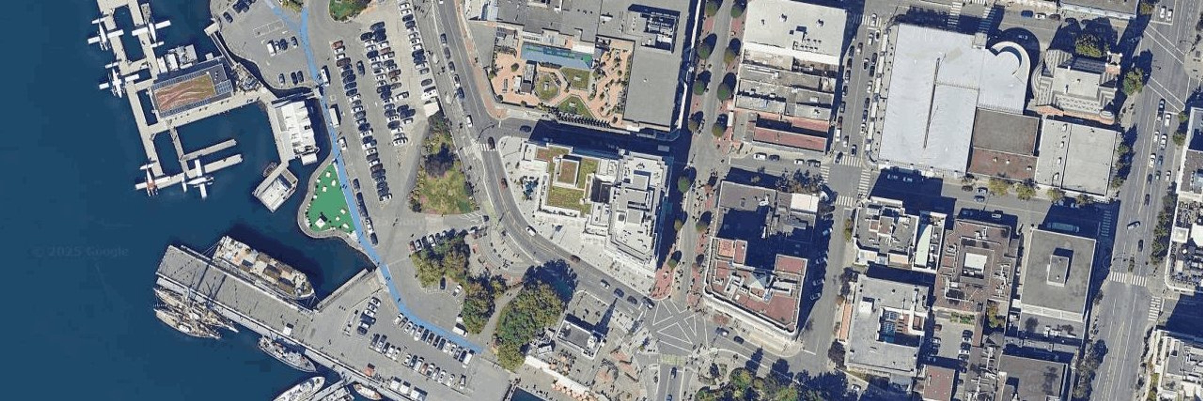 Customs House aerial view