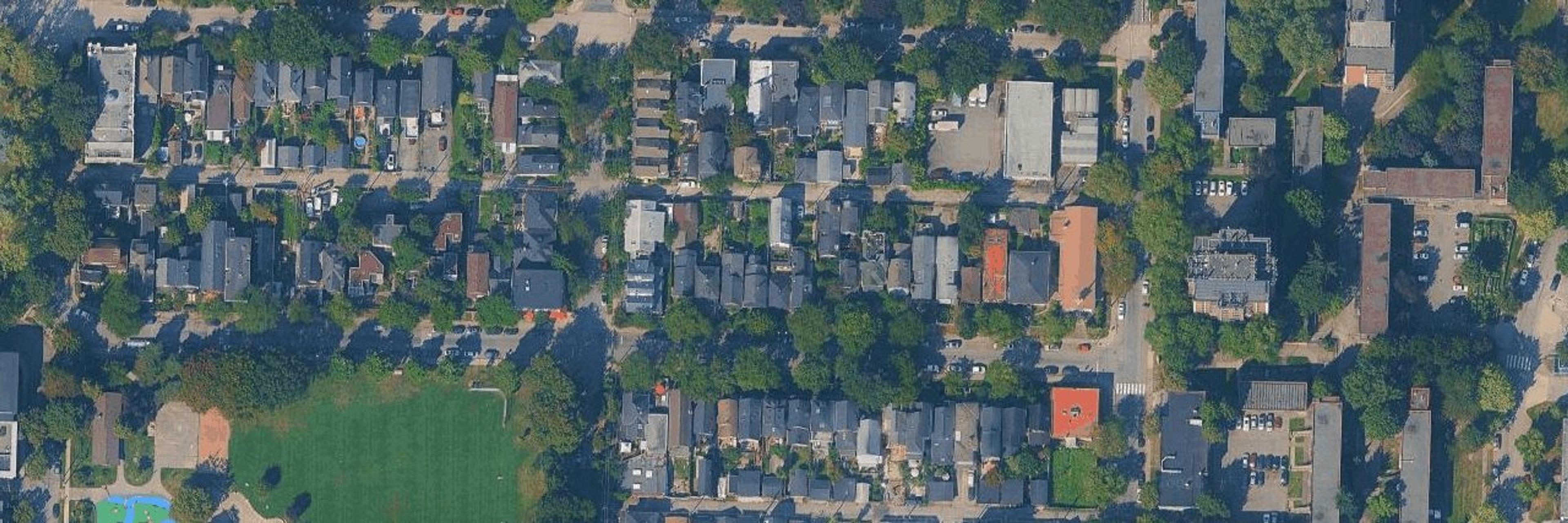 Christenson House aerial view