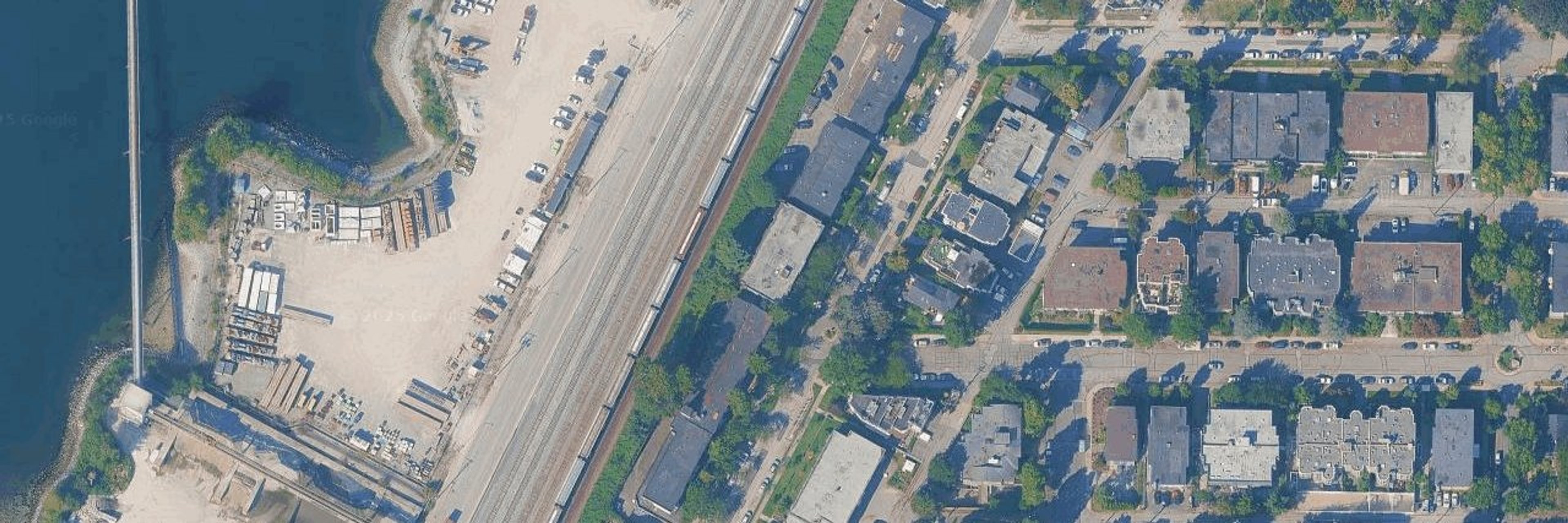 Wall Court aerial view