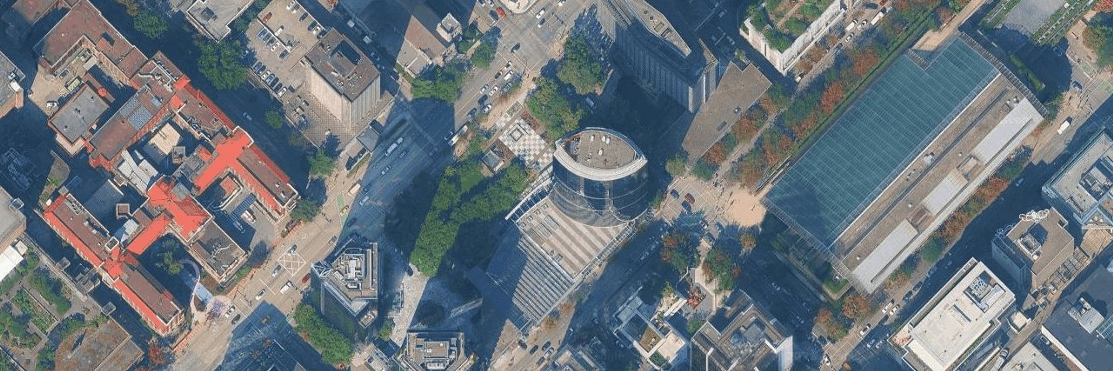 Wall Centre aerial view