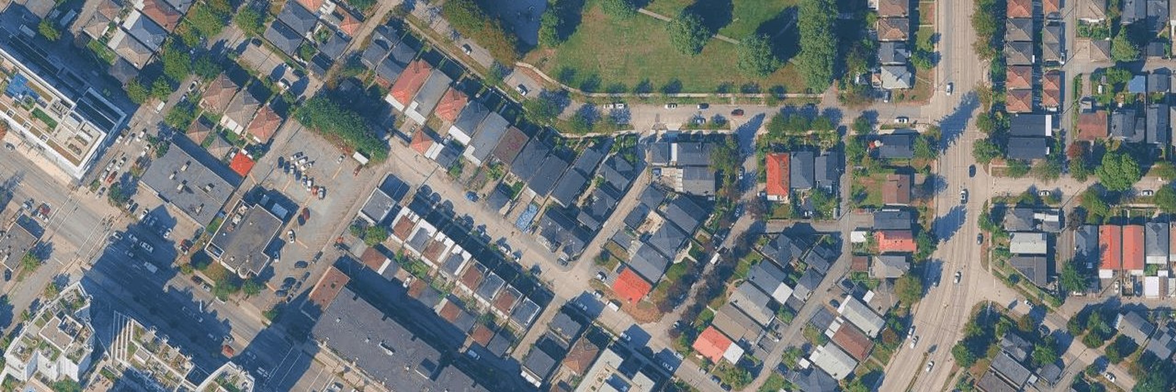 Brock House aerial view