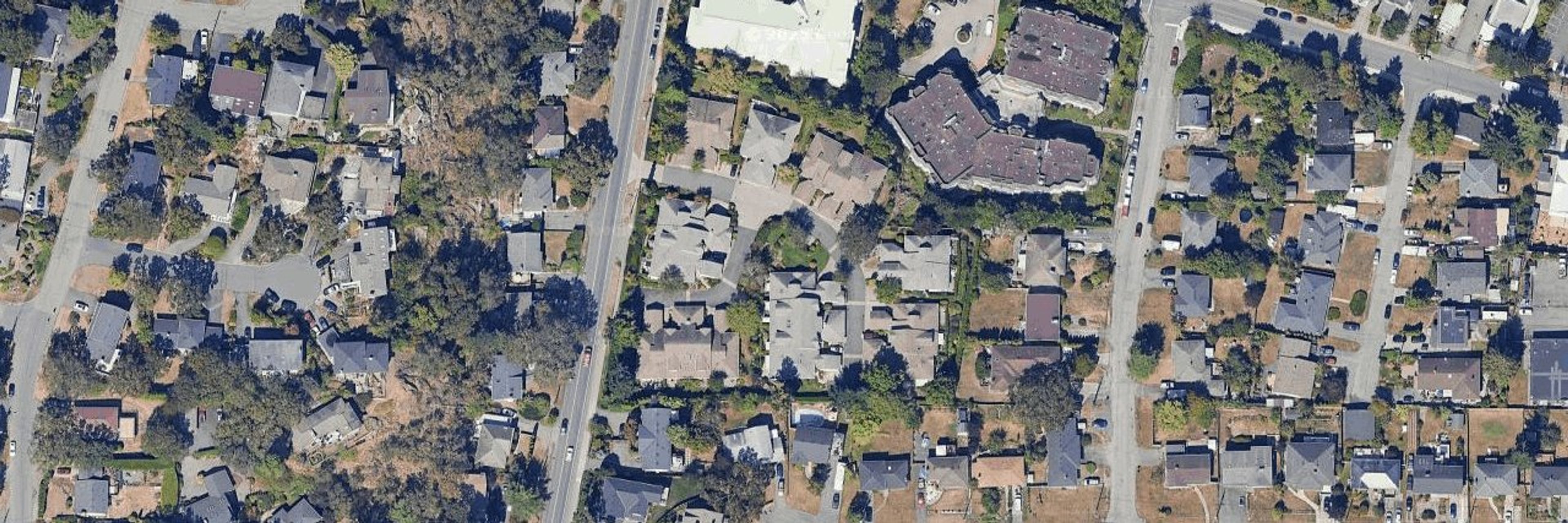 St Anthony's Lane aerial view