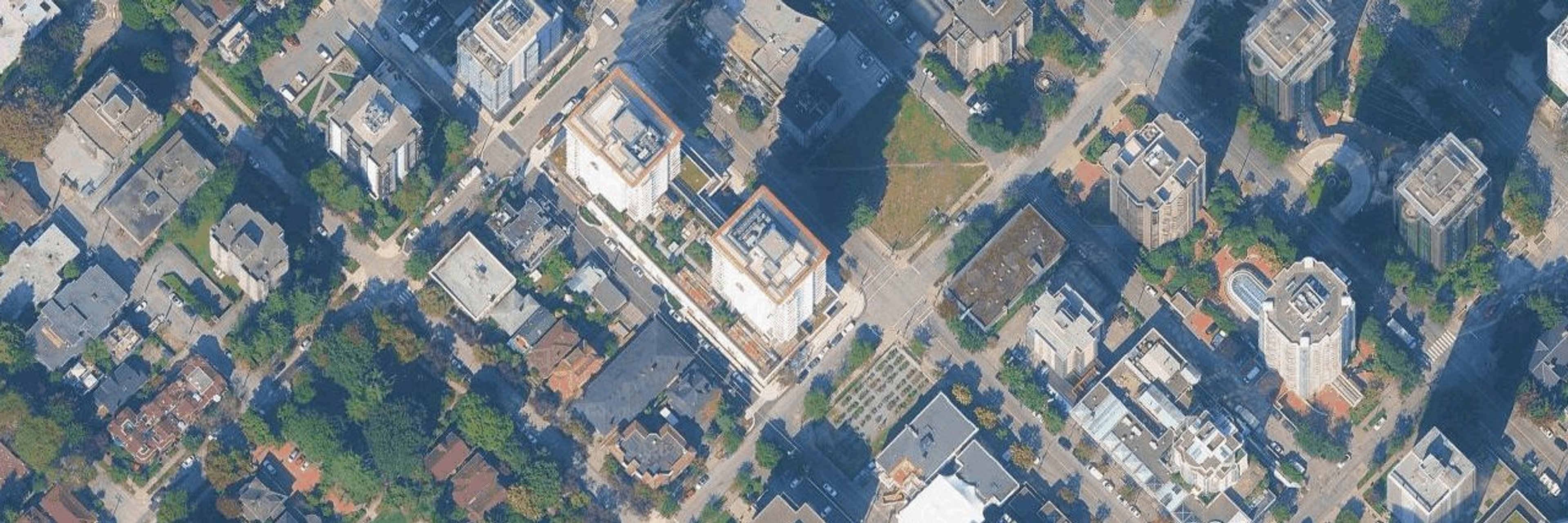 Landmark On Robson aerial view
