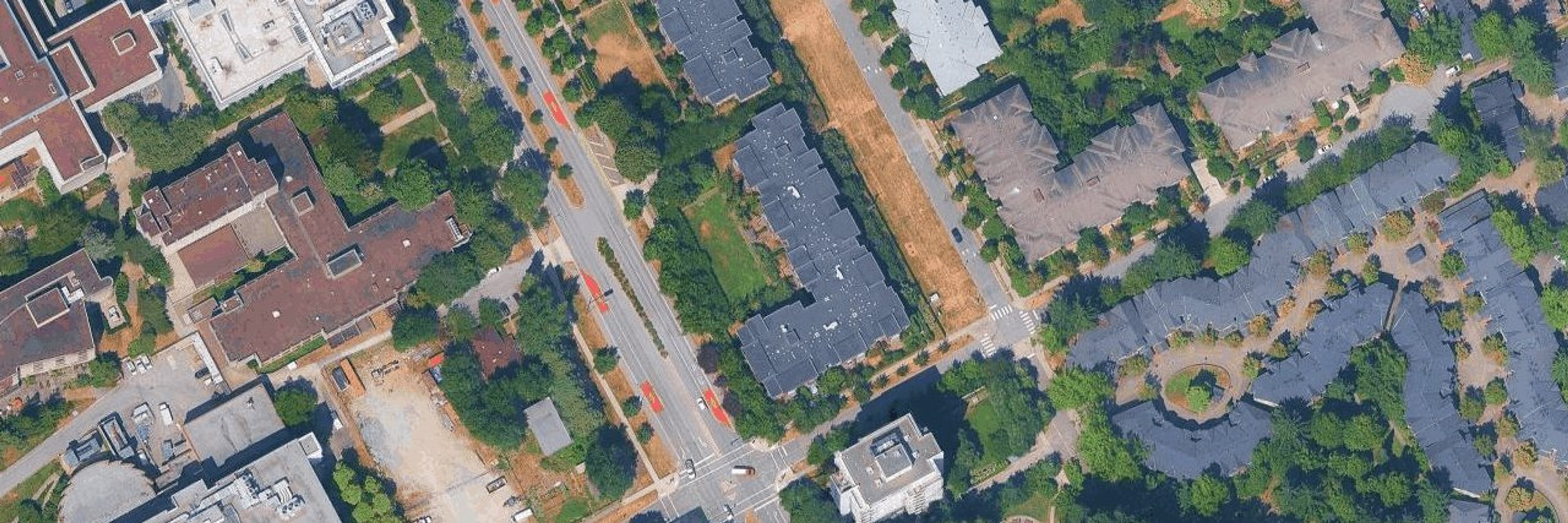 Keats Hall aerial view