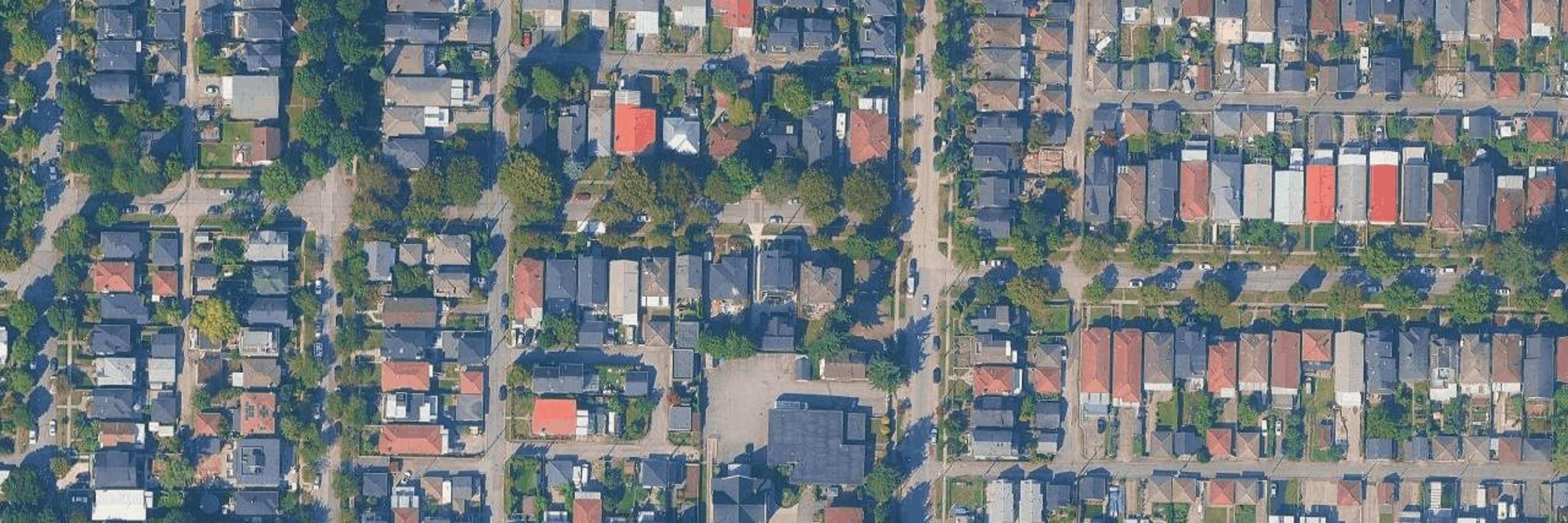Cedar Cottage aerial view