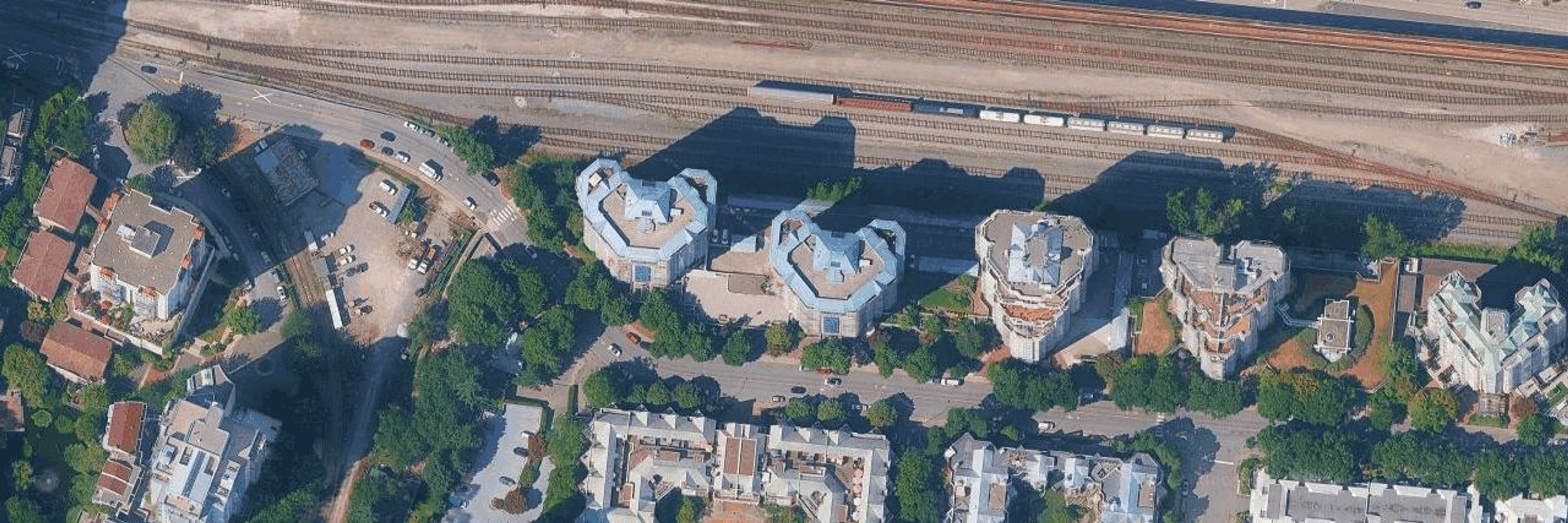 The Riviera aerial view