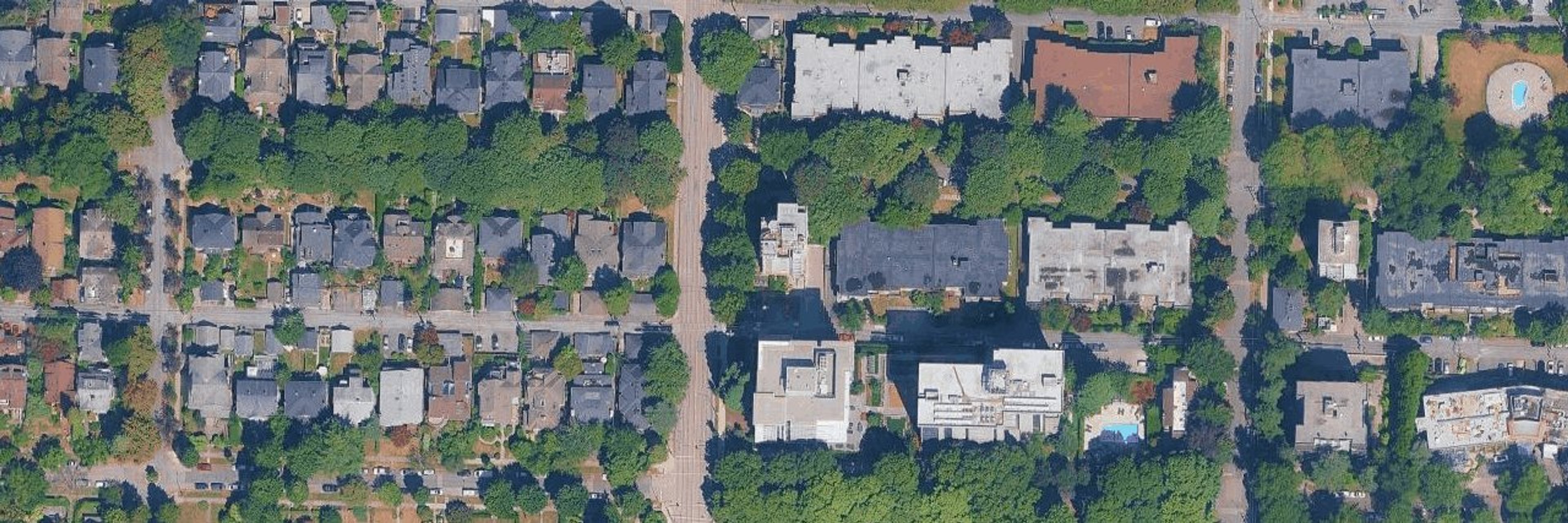 The Magnolia aerial view