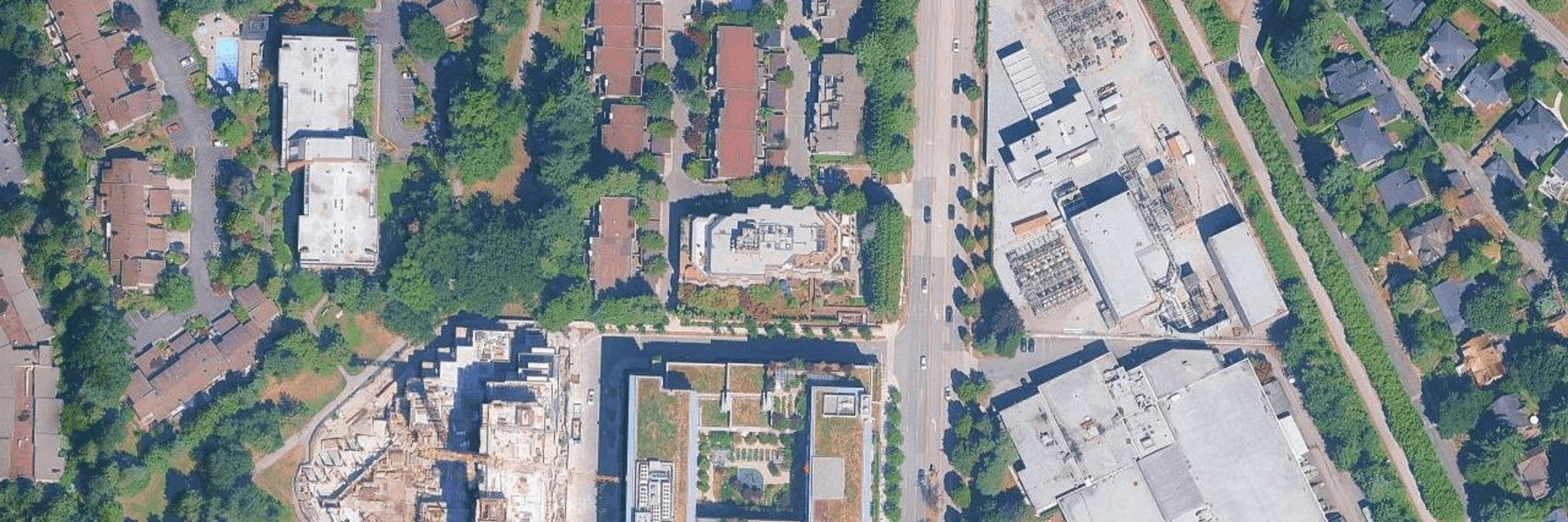 Arbutus Village aerial view