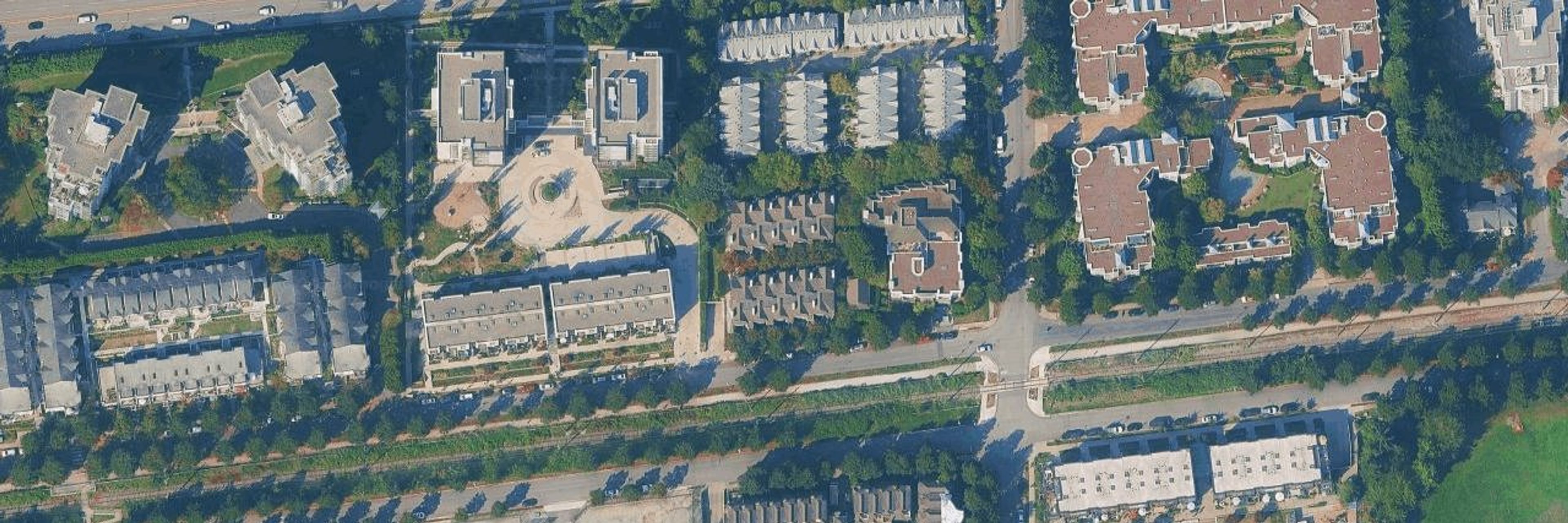 Riverwalk aerial view