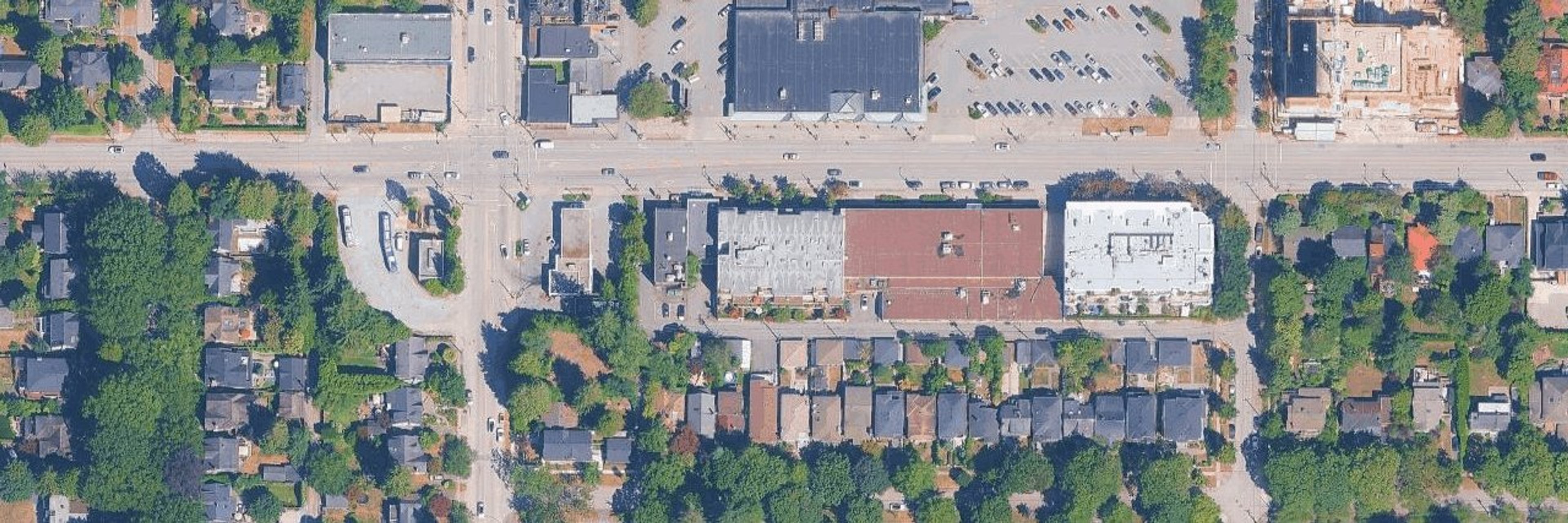 High Street aerial view