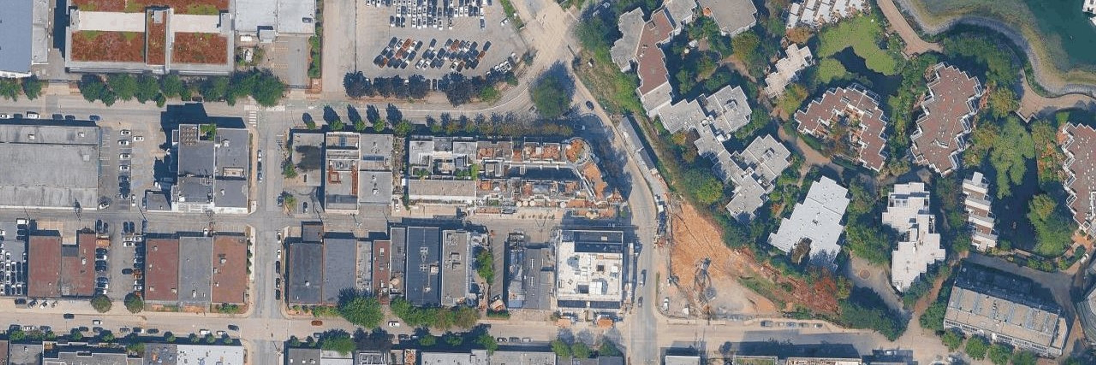 The Galleria aerial view