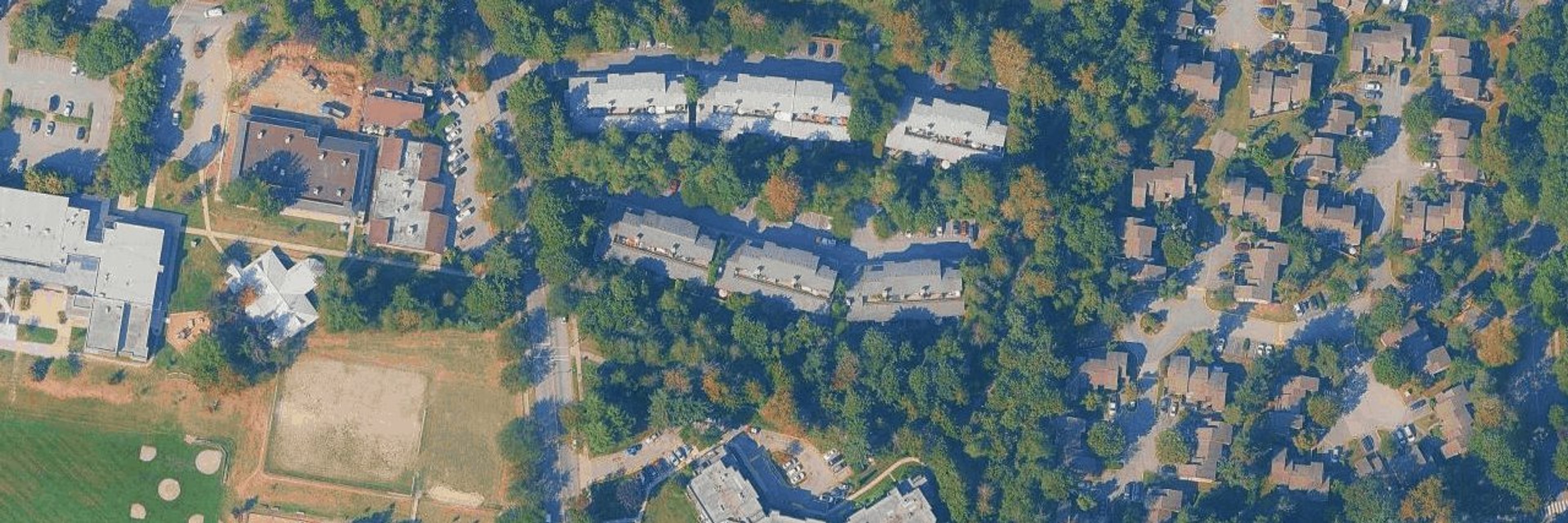 Richview Gardens aerial view