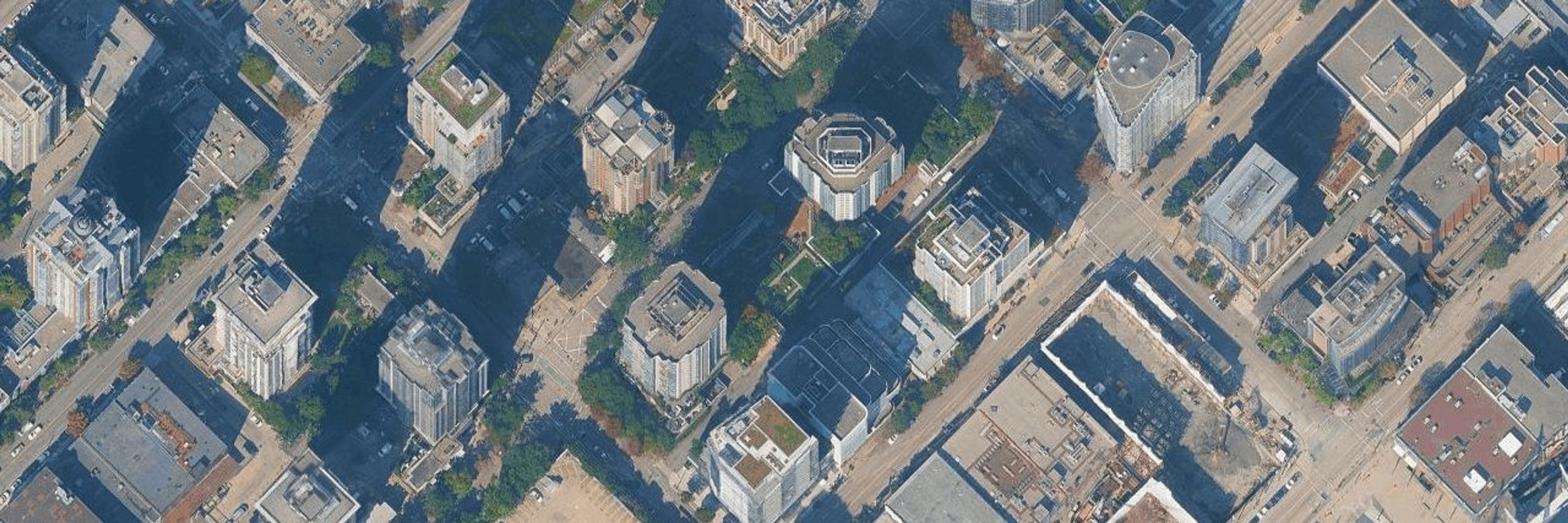 Robson On Robson Suite Hotel aerial view
