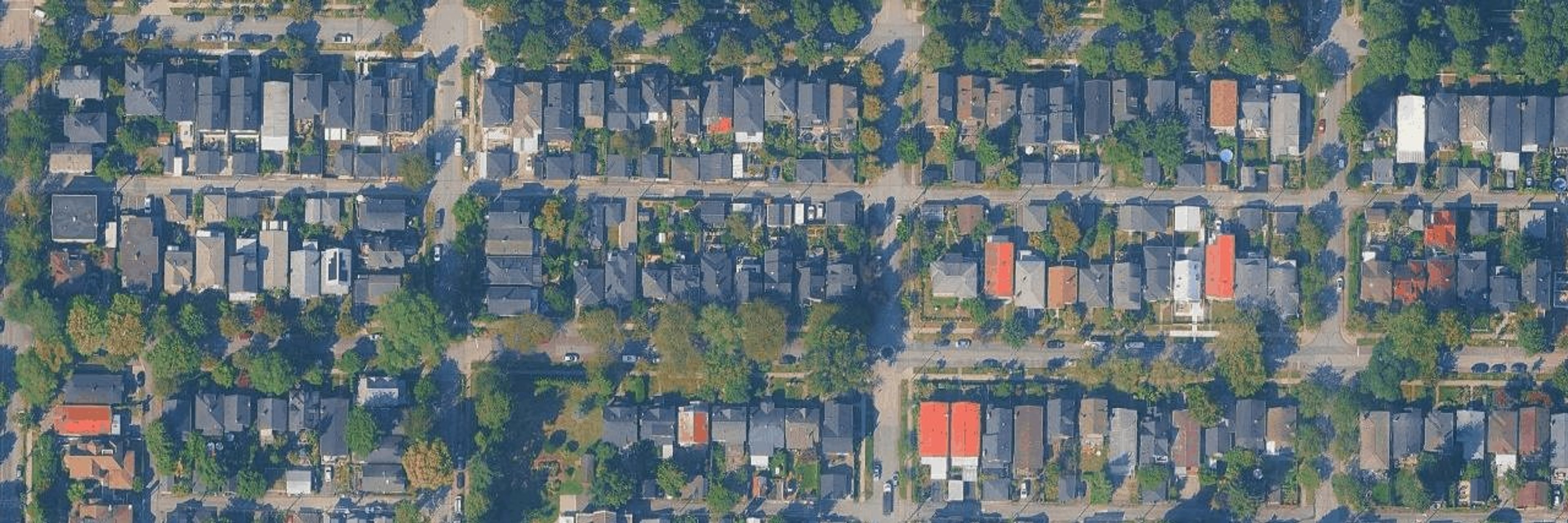 Grandview Woodland aerial view