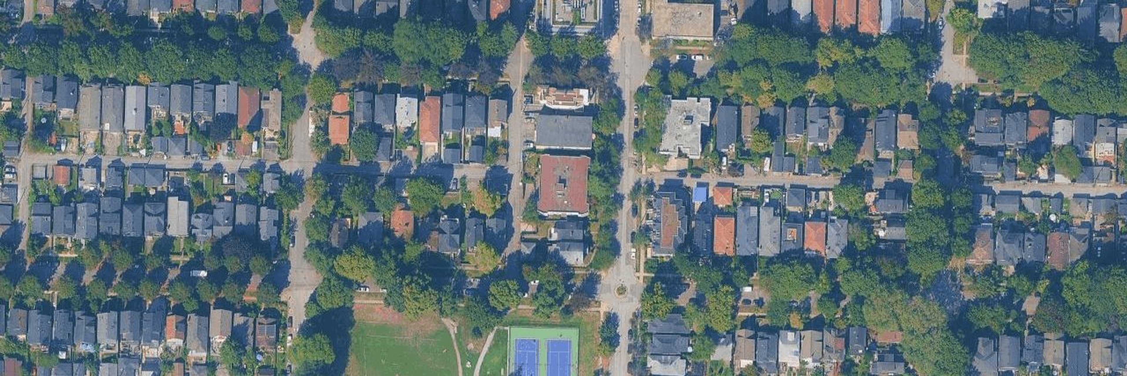 Heather Court aerial view