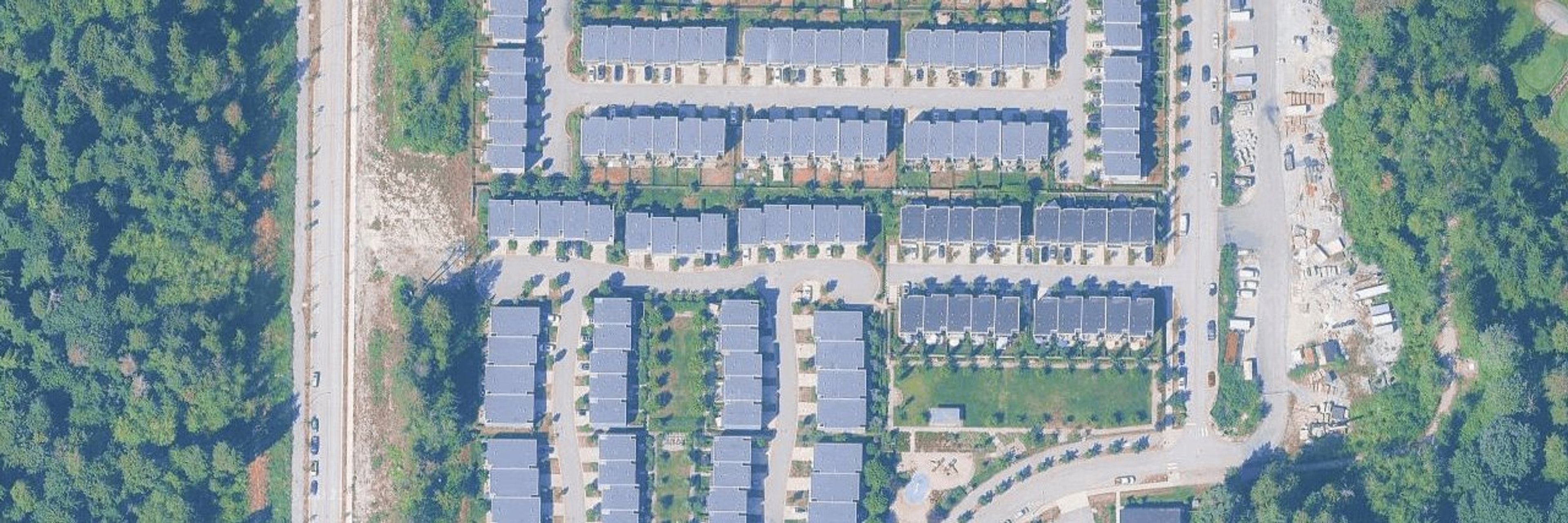 Lupine Walk Seymour Village aerial view