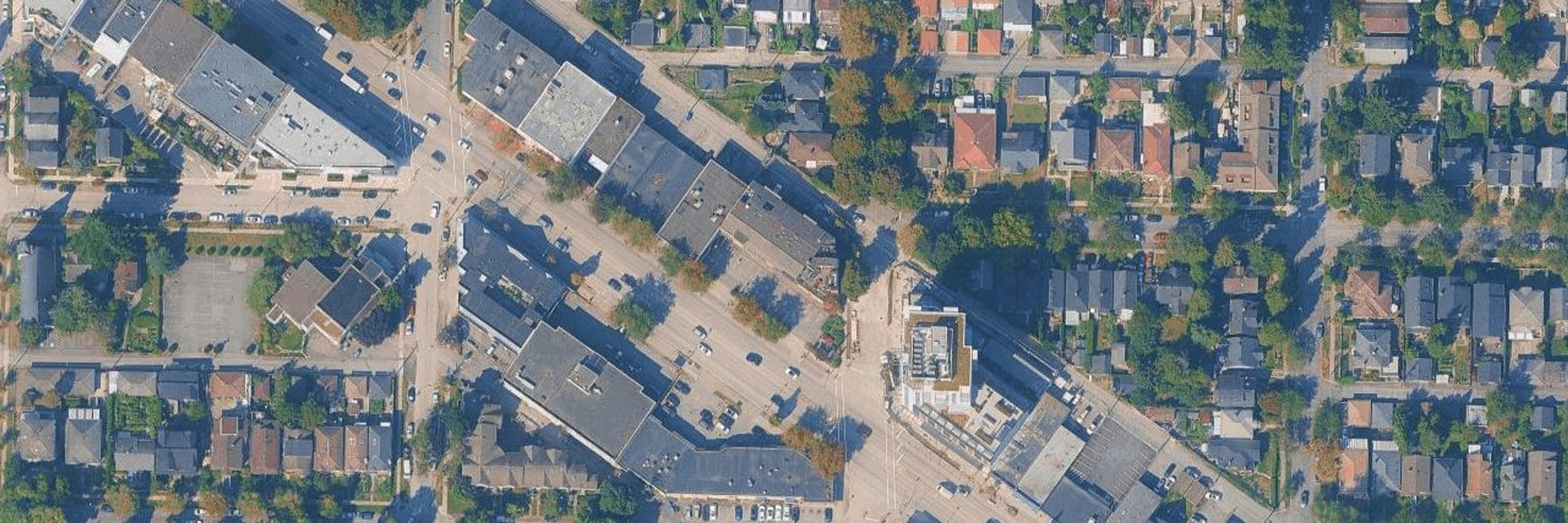 Glen Centre aerial view