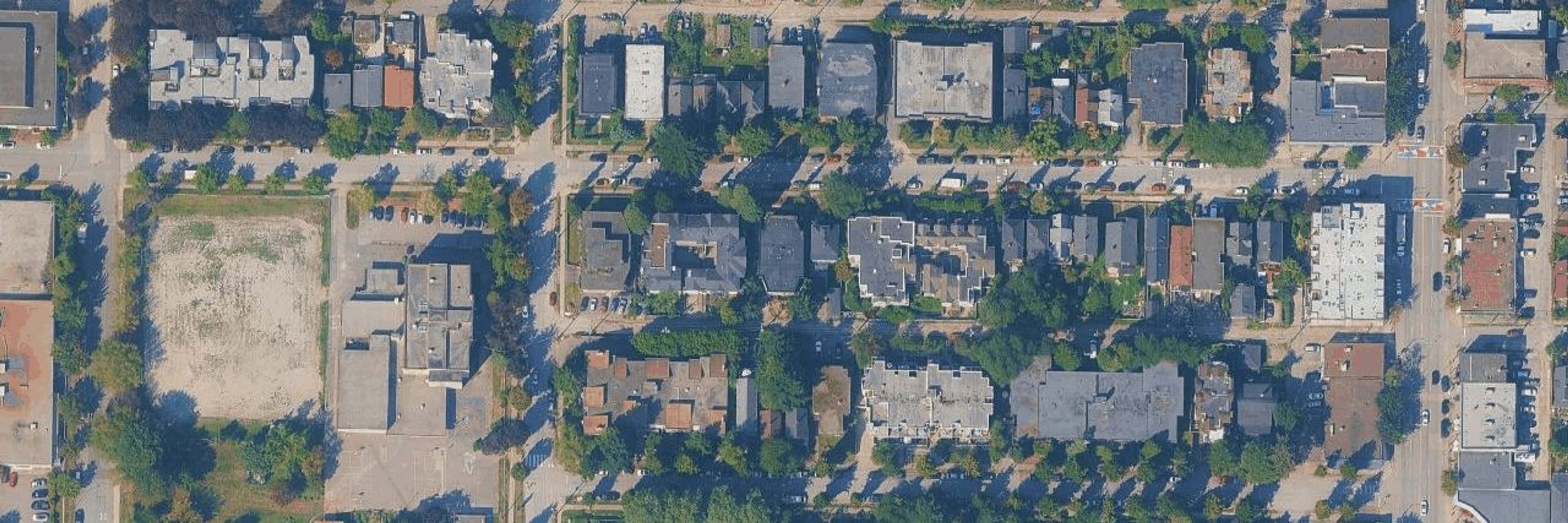 The Woodland aerial view