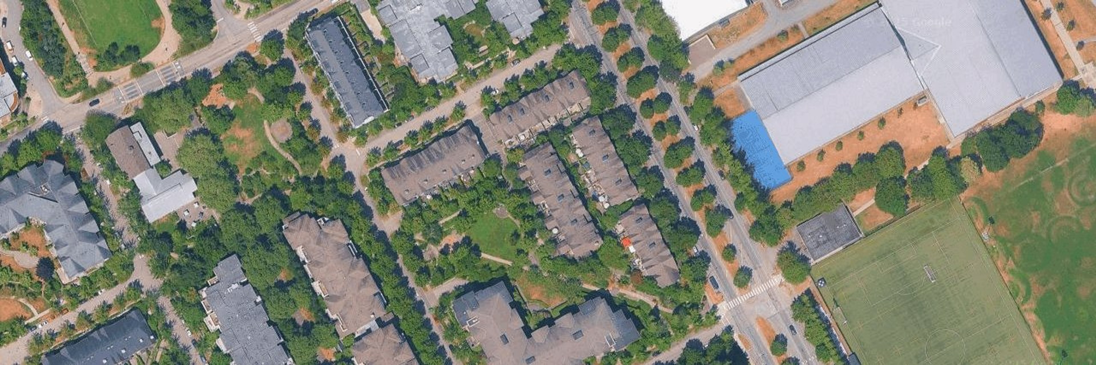 Hawthorne Place aerial view