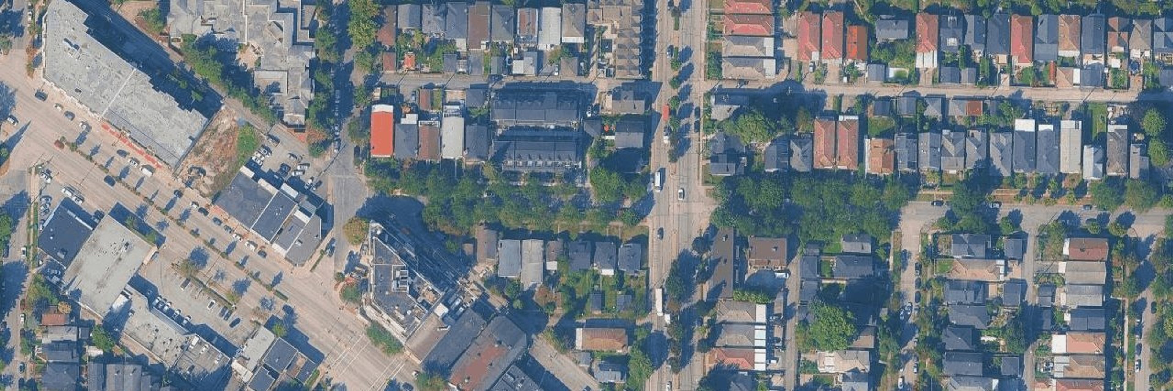 The Charles aerial view