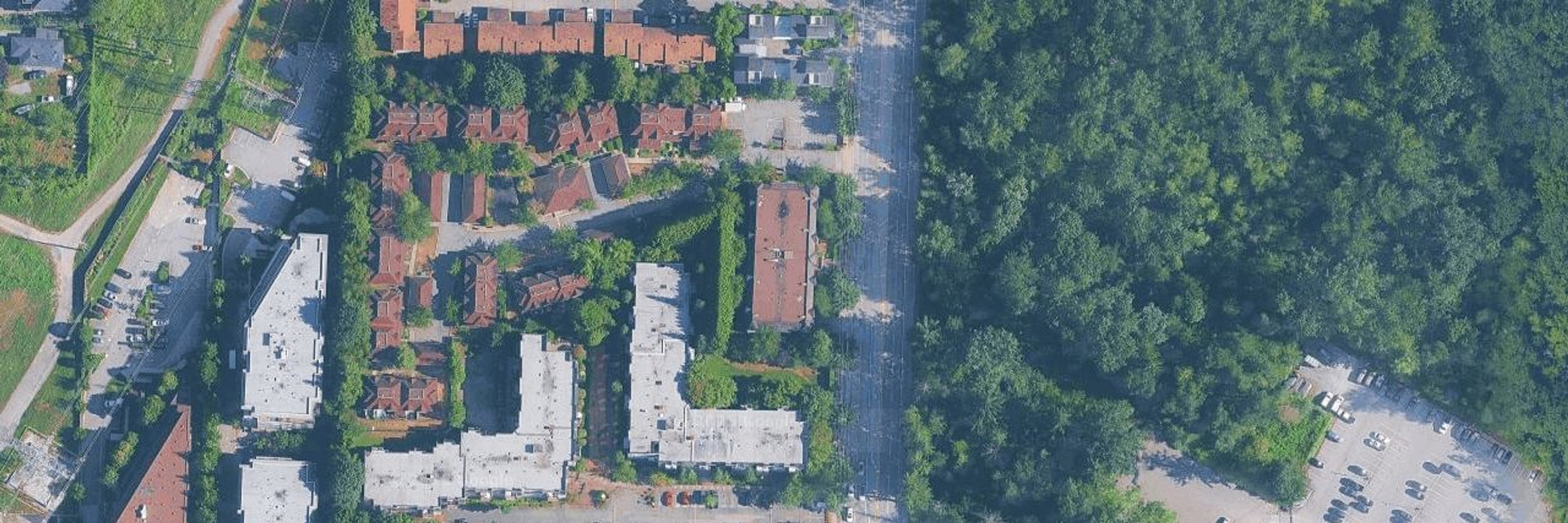 Fraser Court aerial view