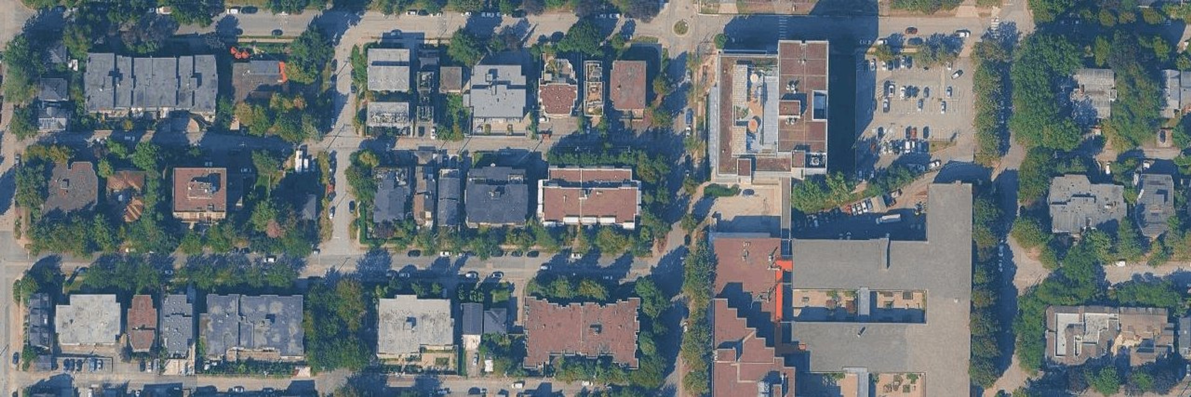 Mcwen House aerial view
