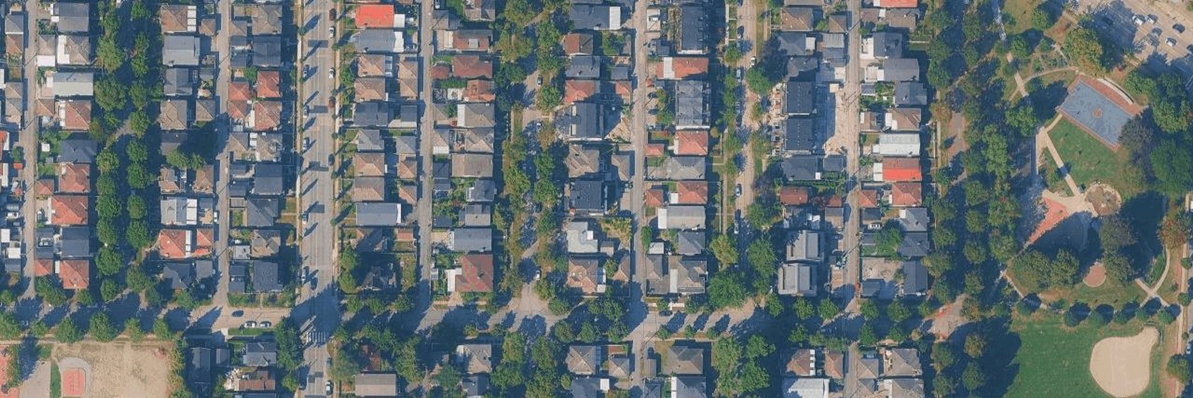 Slocan Gardens aerial view
